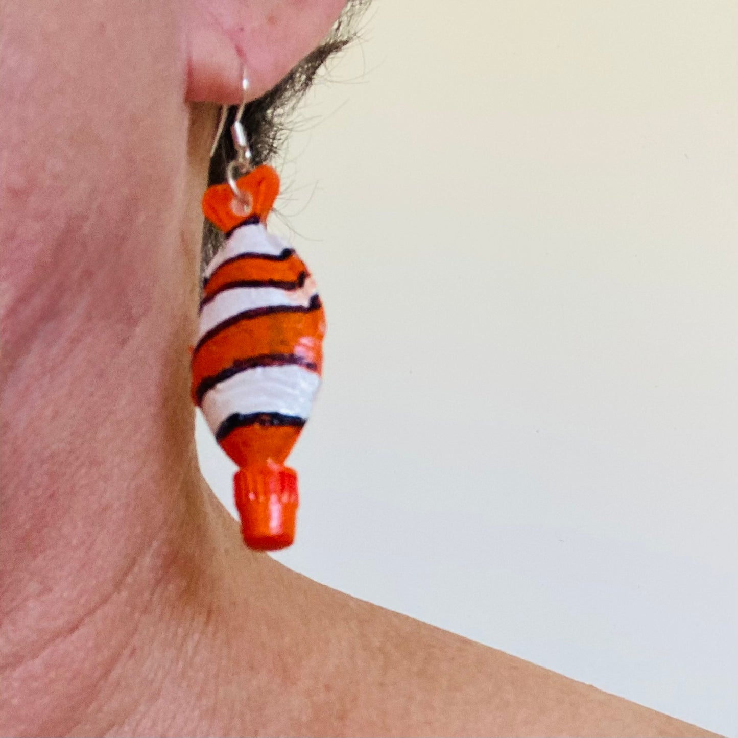 Fish Earrings from recycled plastic - variety of colours