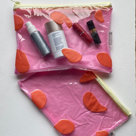 Waterproof Wet and Dry Bag or Large purse sustainably made from upcycled plastics, the best eco bag for period undies, swimmers and babies nappies or cosmetics