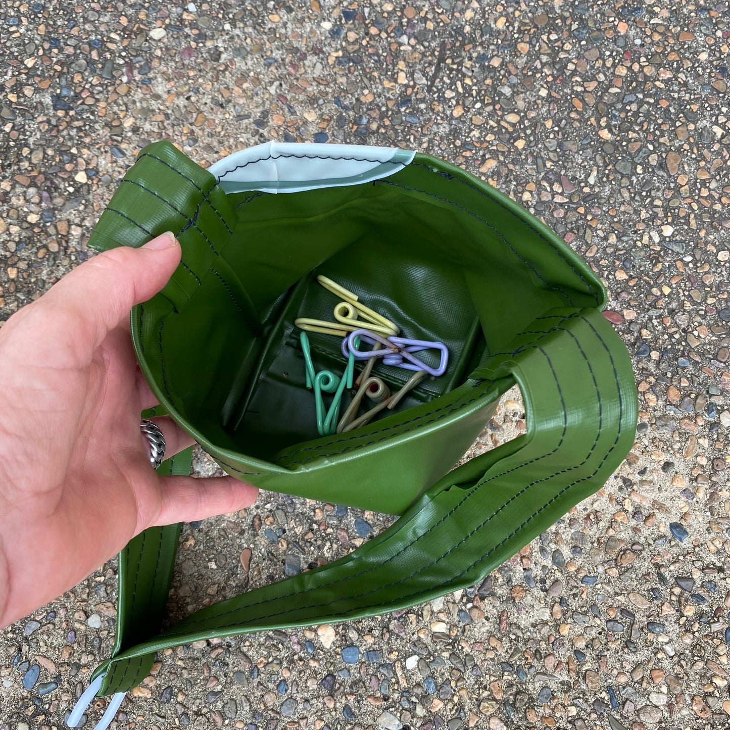 Waterproof Peg basket or Plant hanger sustainably made from upcycled plastics, the best eco peg basket for Mothers Day