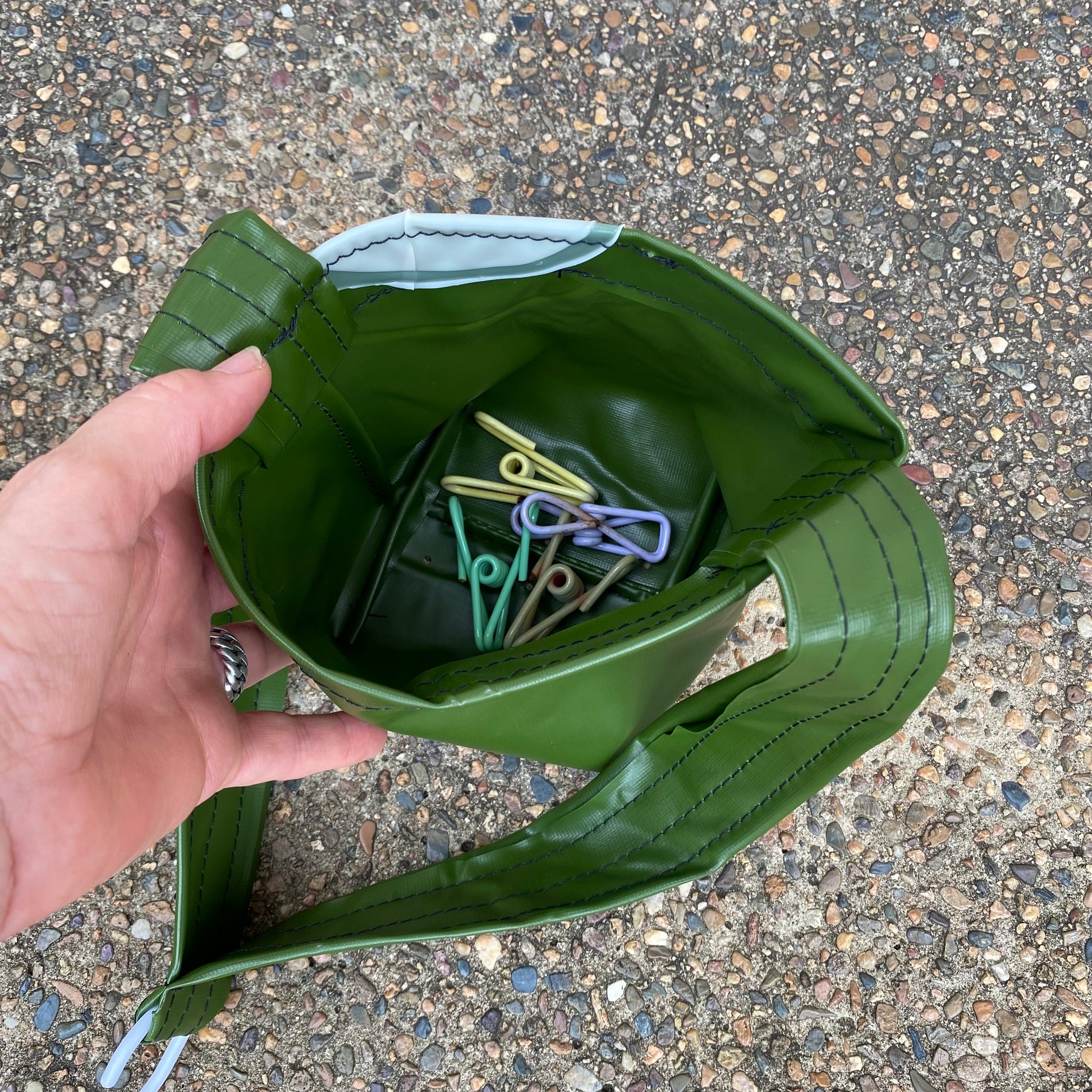 Waterproof Peg basket or Plant hanger sustainably made from upcycled plastics, the best eco peg basket for Mothers Day