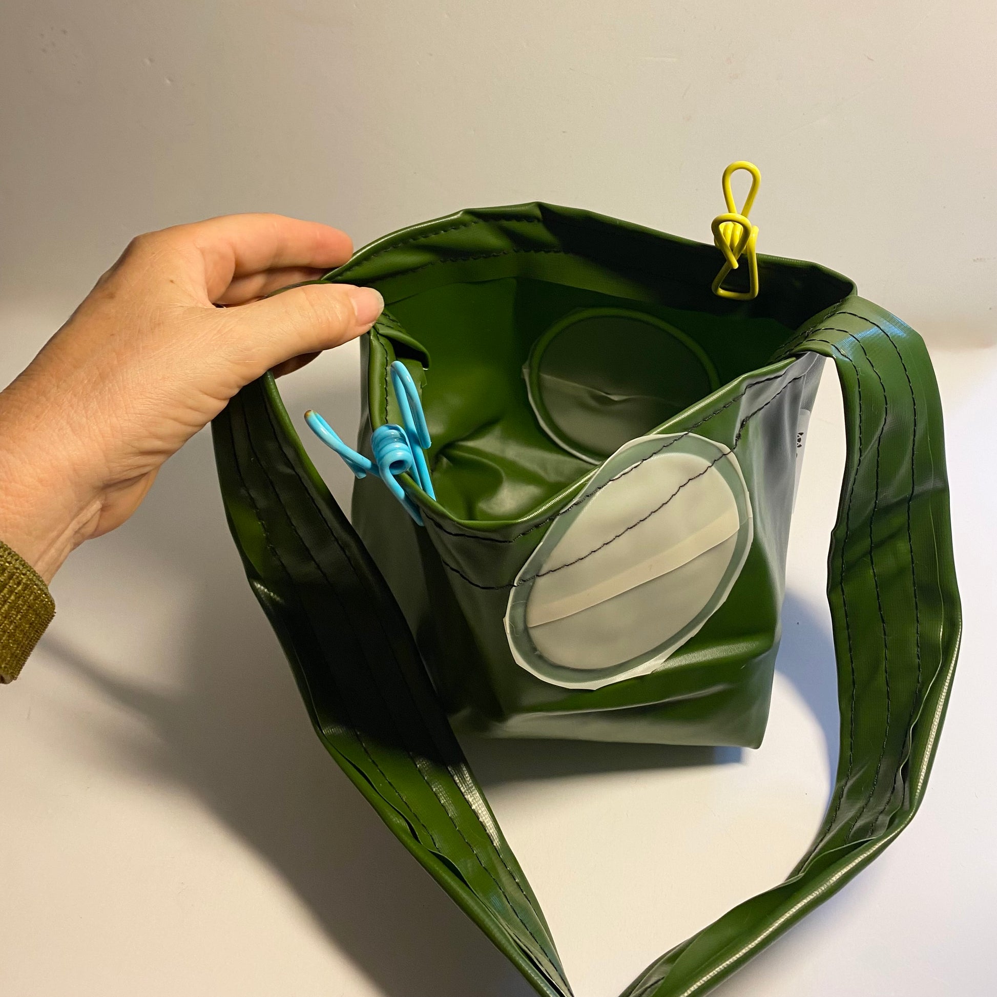 Waterproof Peg basket or Plant hanger sustainably made from upcycled plastics, the best eco peg basket for Mothers Day