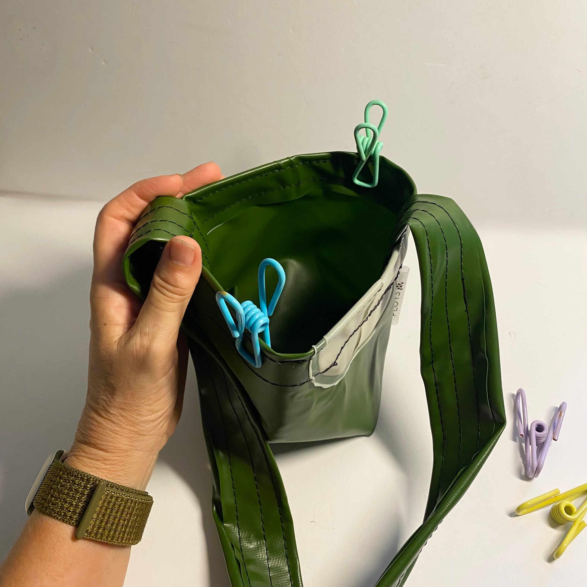 Waterproof Peg basket or Plant hanger sustainably made from upcycled plastics, the best eco peg basket for Mothers Day