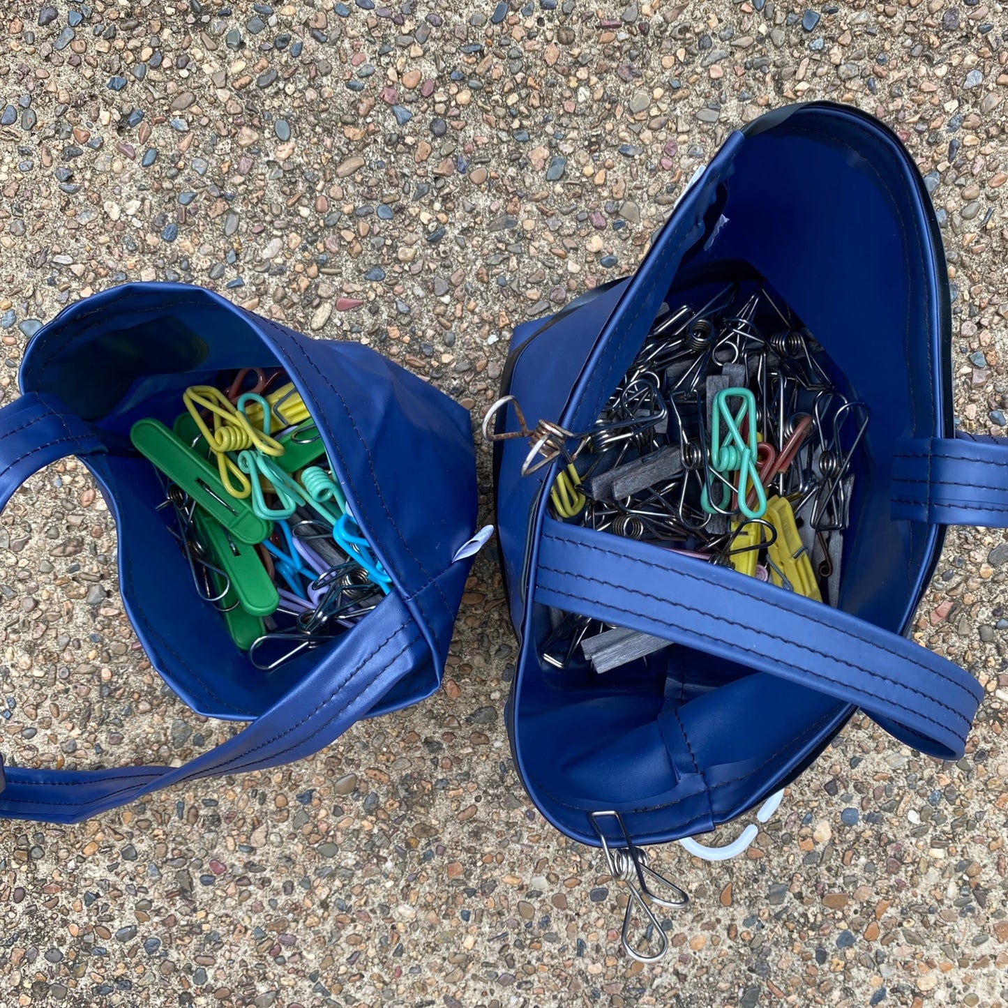 Peg or Plant Basket - recycled inflatables