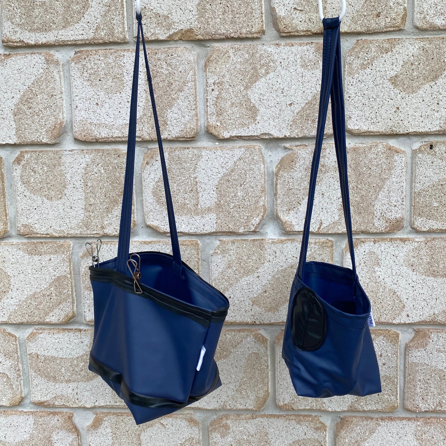 Waterproof Peg basket or Plant hanger sustainably made from upcycled plastics, the best eco peg basket that clips onto your washing line ideal gift for Mothers Day