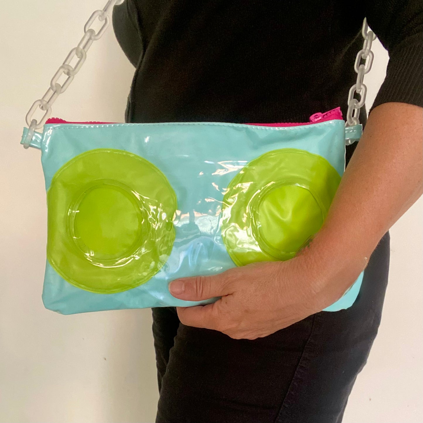 Unique sustainably handmade upcycled vegan slowfashion handbag