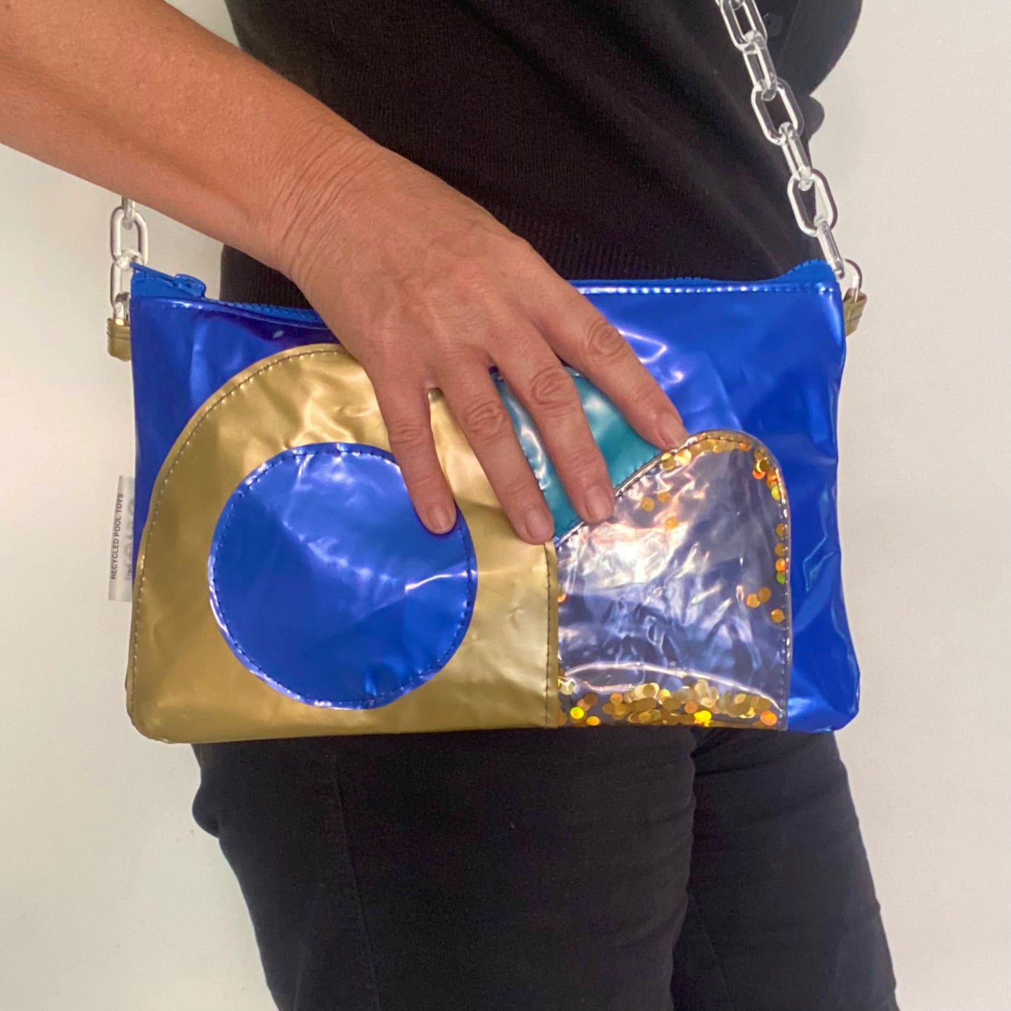 Unique sustainably handmade upcycled vegan slowfashion handbag