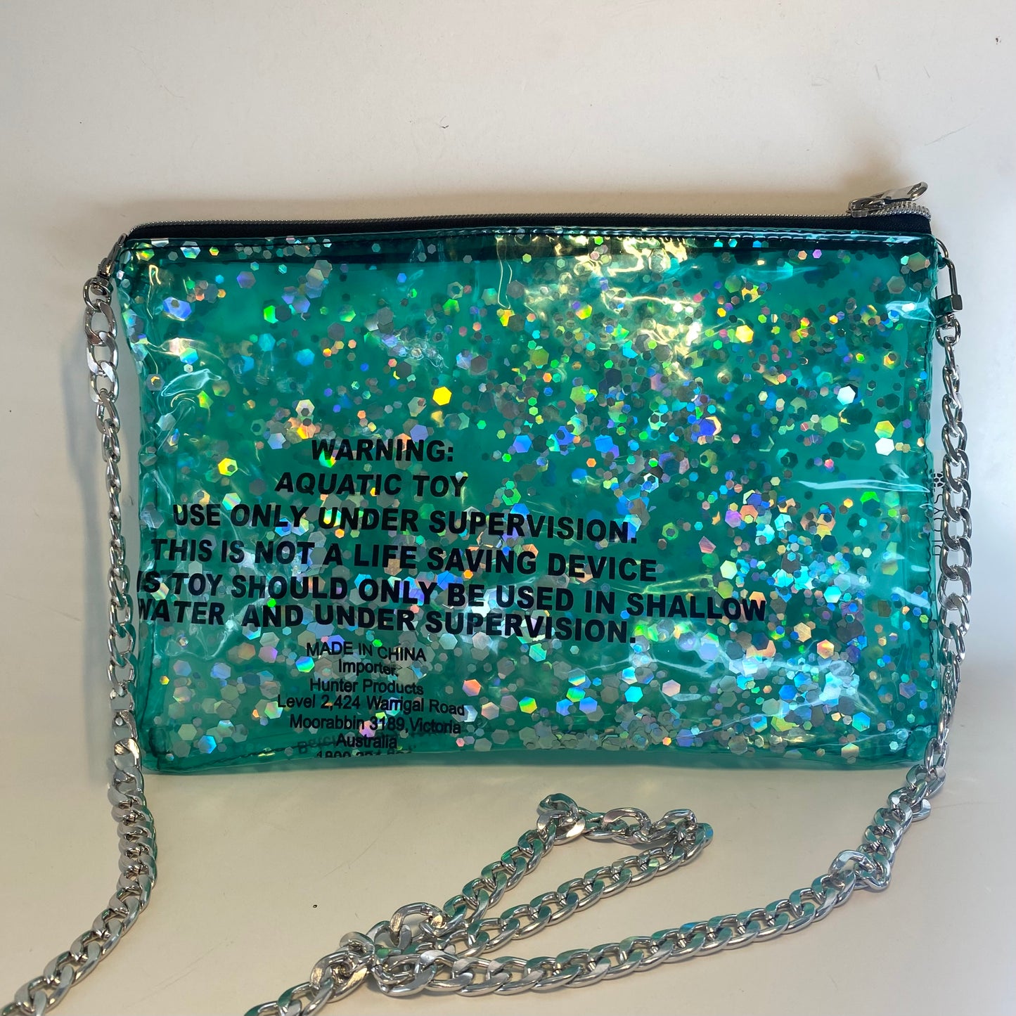 Glitter Purses, Evening Purse, Clutch bag - recycled inflatables