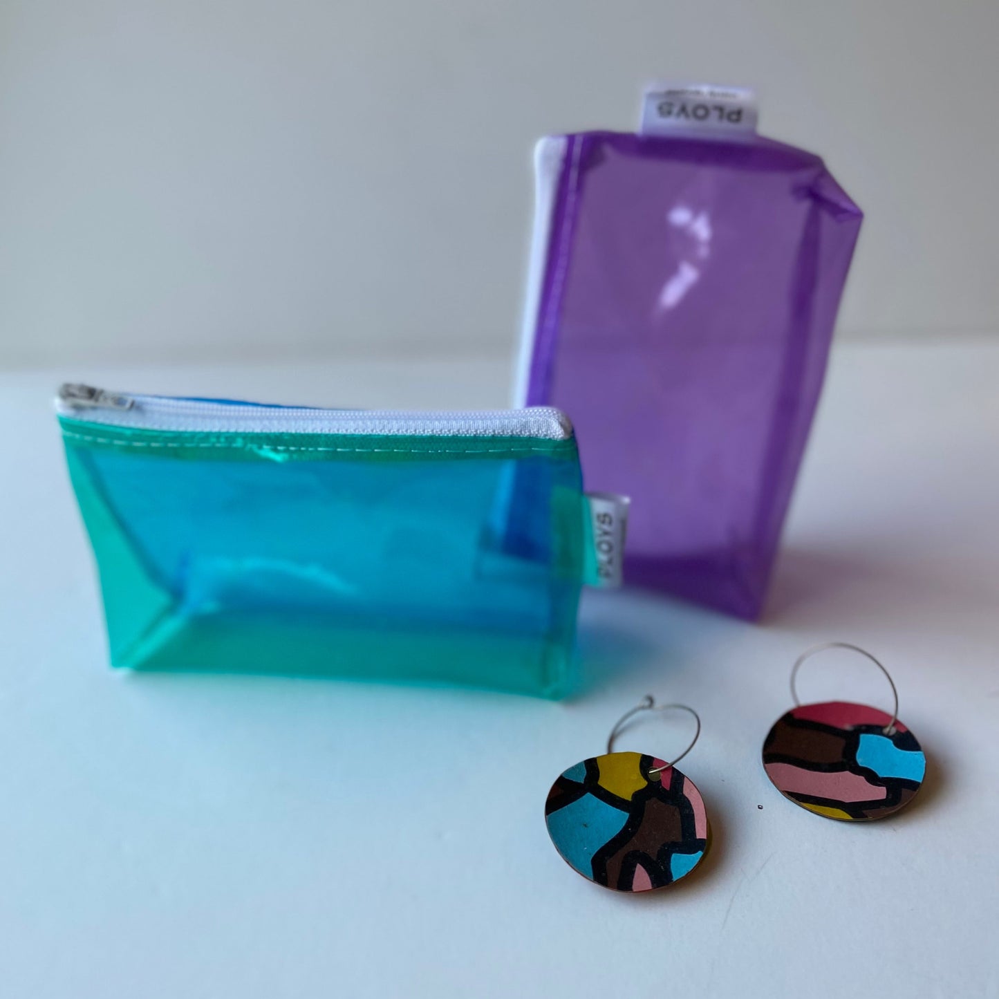Mini Cosmetics or Coin Purse – Sustainable Earring or Cosmetics Purse Made from Upcycled Pool Inflatables