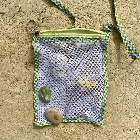 Treasure Sensory Bags made from Upcycled Swimming Mesh | Sustainable Play and Discovery