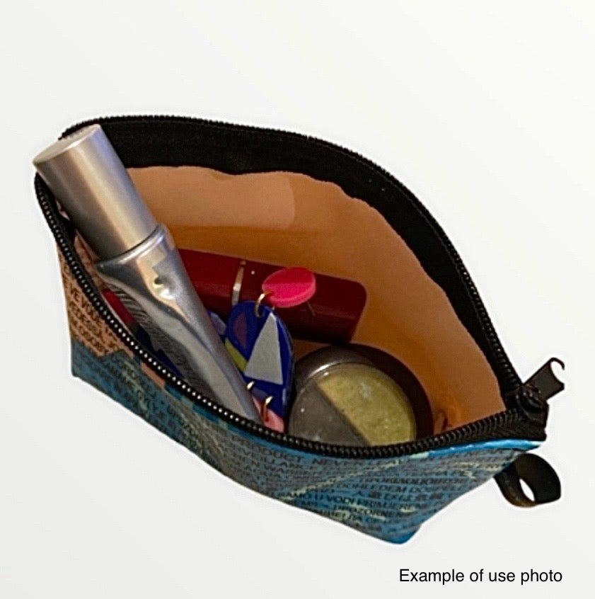 Mini Cosmetics or Coin Purse – Sustainable Earring or Cosmetics Purse Made from Upcycled Pool Inflatables