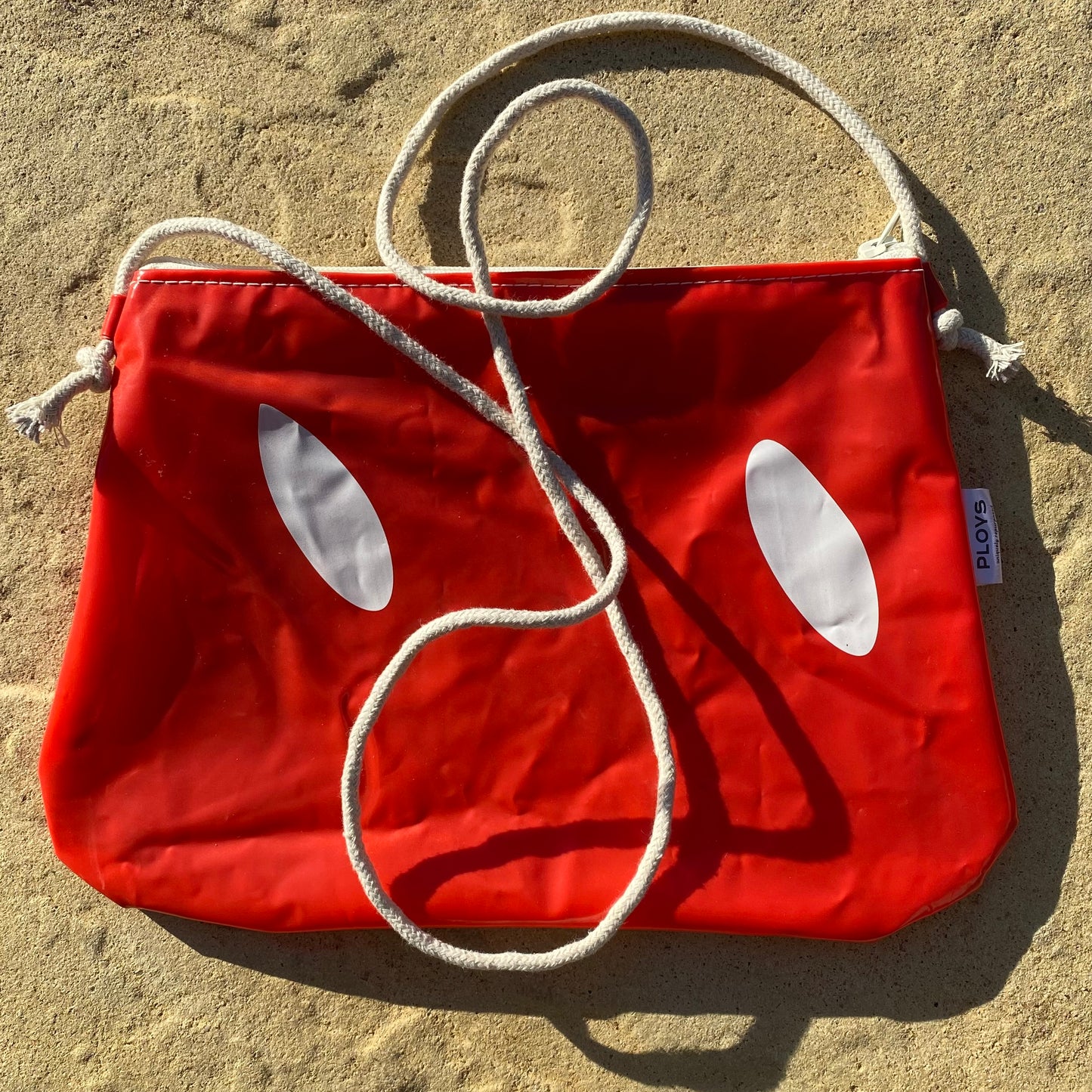 Rope Handle Zippered Purse - Recycled inflatables