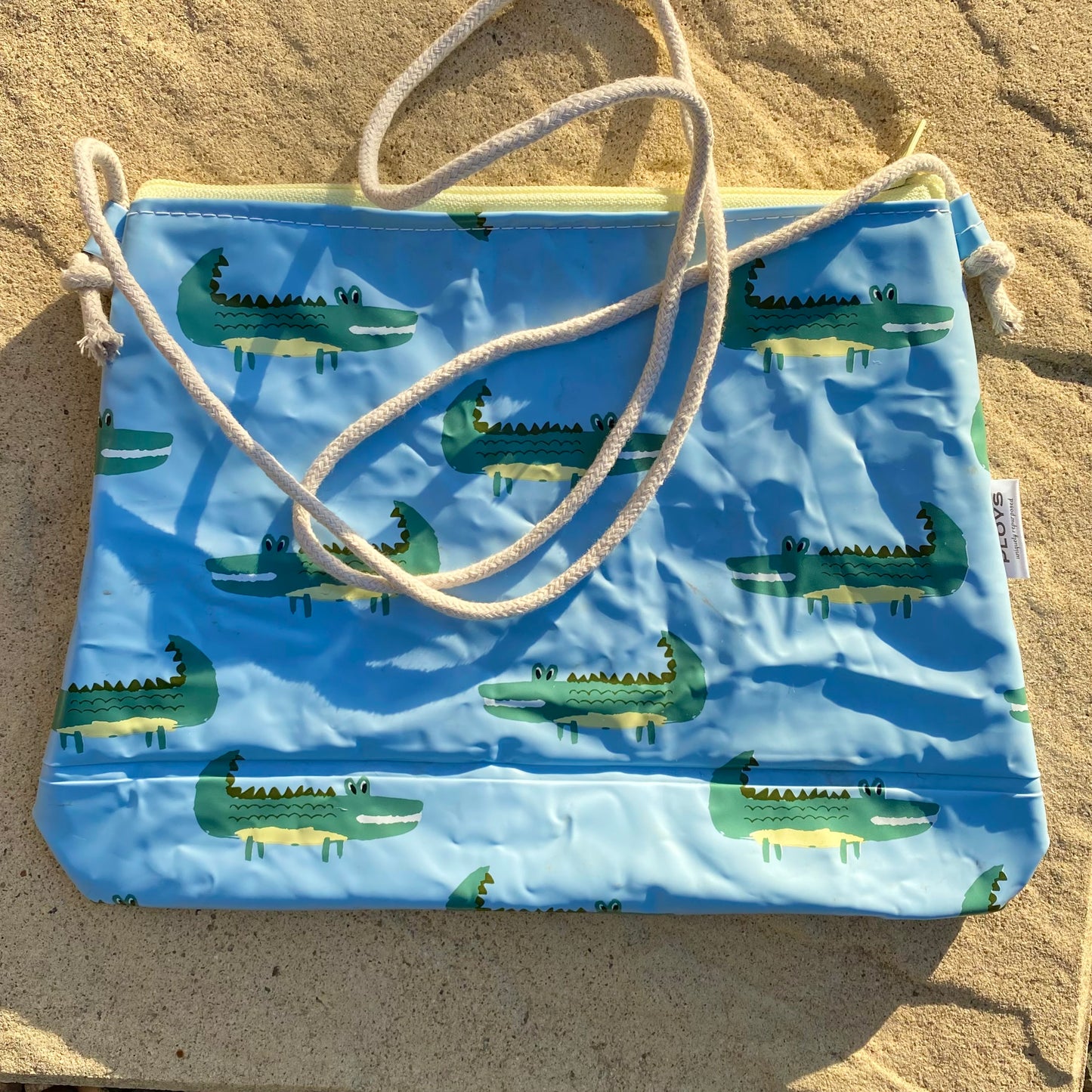 Rope Handle Zippered Purse - Recycled inflatables