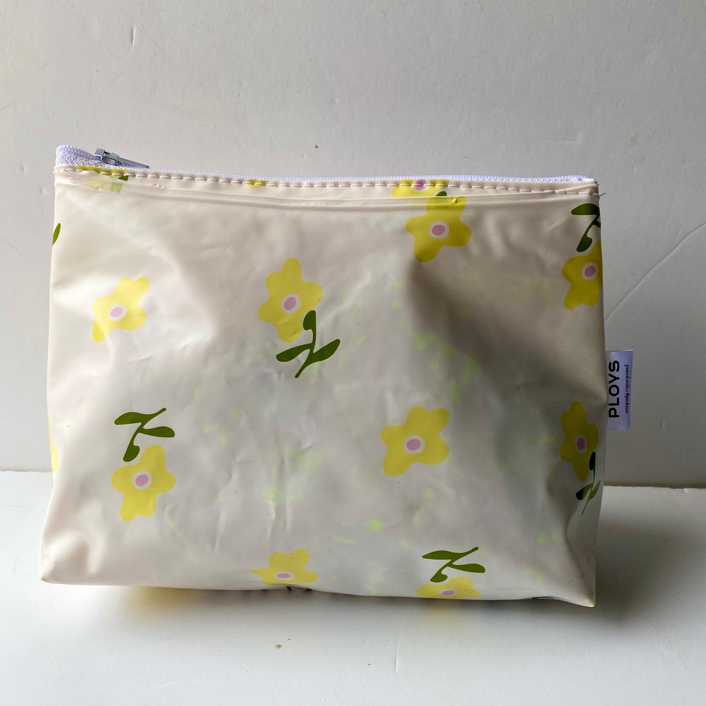 Waterproof vegan Toiletry bag, sustainably made from upcycled plastics, the best eco bag for travel and cosmetics