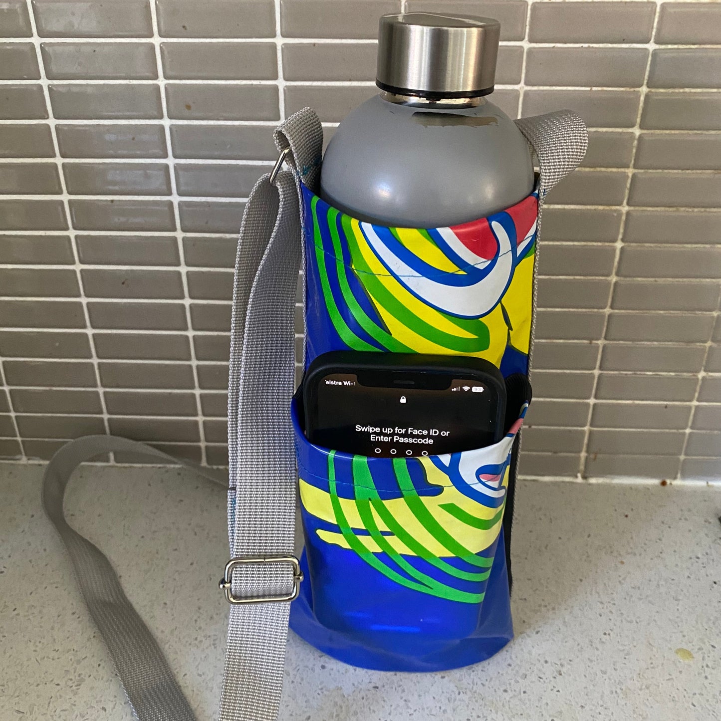 Water Bottle & Mobile Phone Carrier Bags - ex inflatables - variety of colours