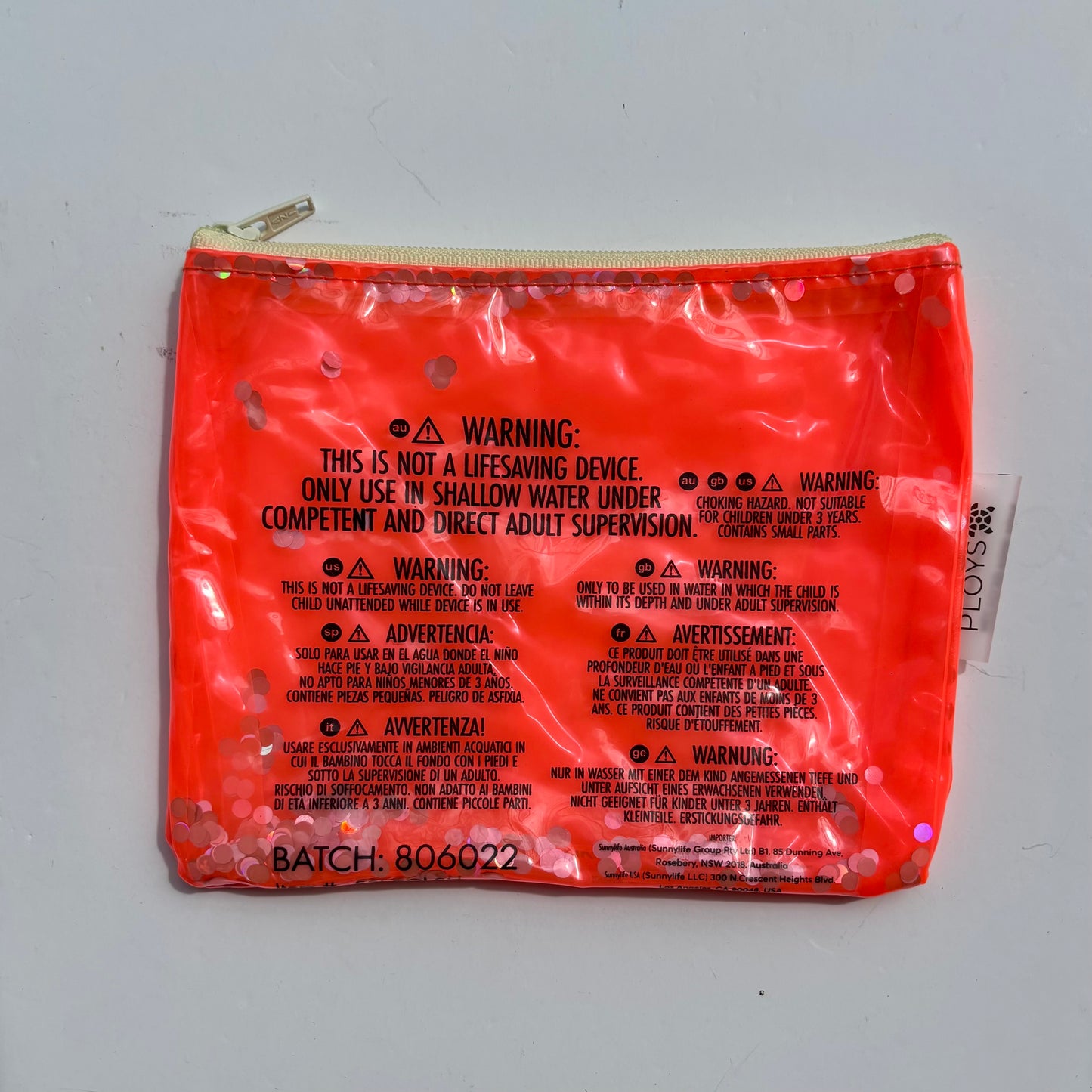 Wet Bag Small – Zippered Pouch from Upcycled Pool Inflatables