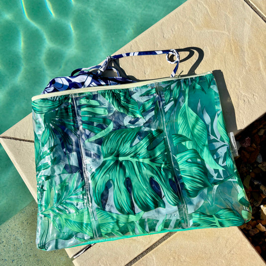 Wet Bag Large – Multipurpose Swim, Art or Book Bag from Upcycled Inflatables
