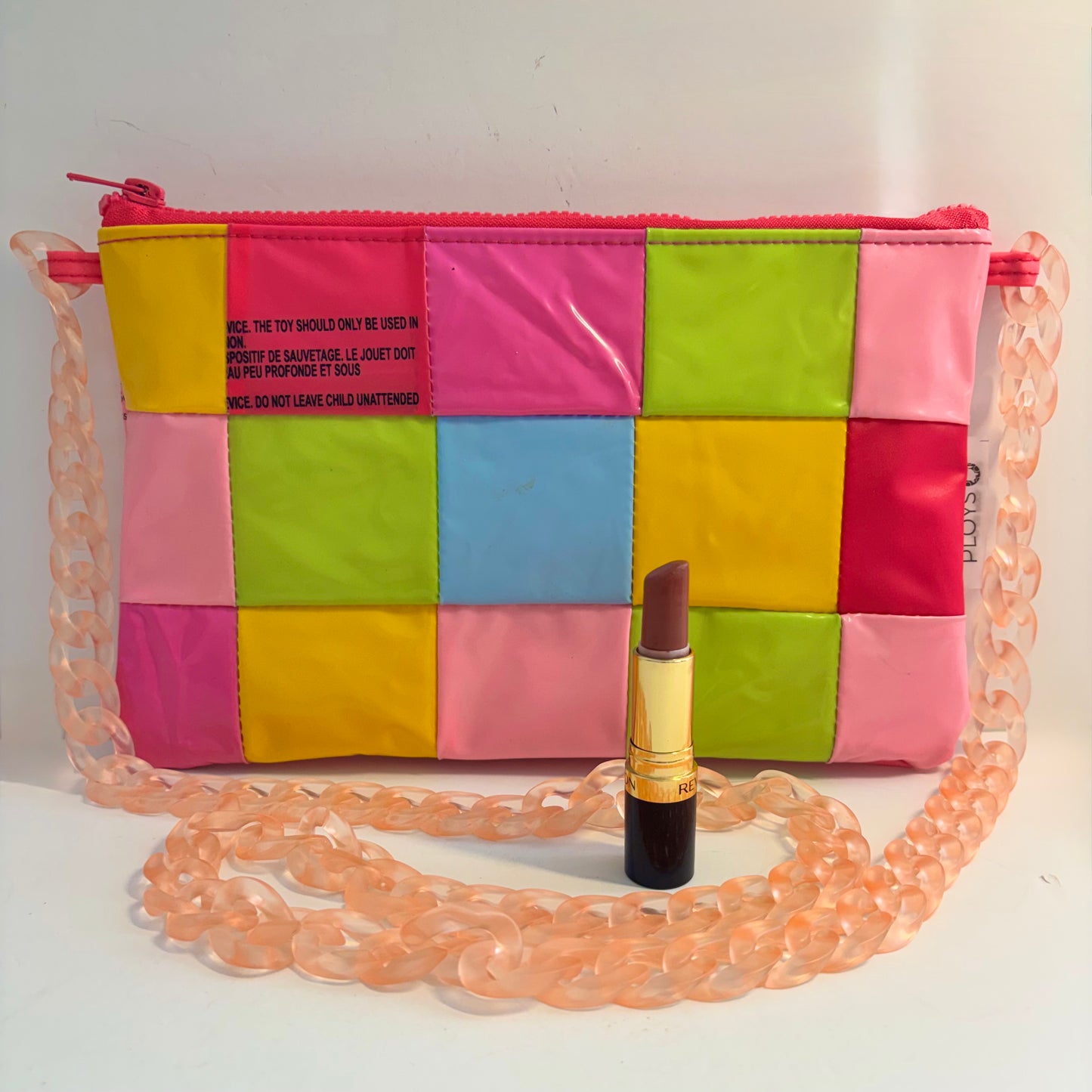 Sustainable Patchwork Evening Purse Clutch Bag – Eco-Friendly Purse Made from Upcycled Pool Inflatables