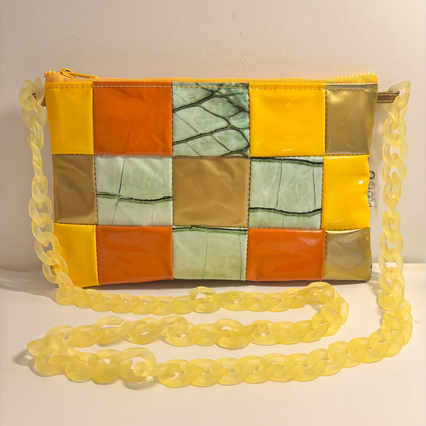 Sustainable Patchwork Evening Purse Clutch Bag – Eco-Friendly Purse Made from Upcycled Pool Inflatables