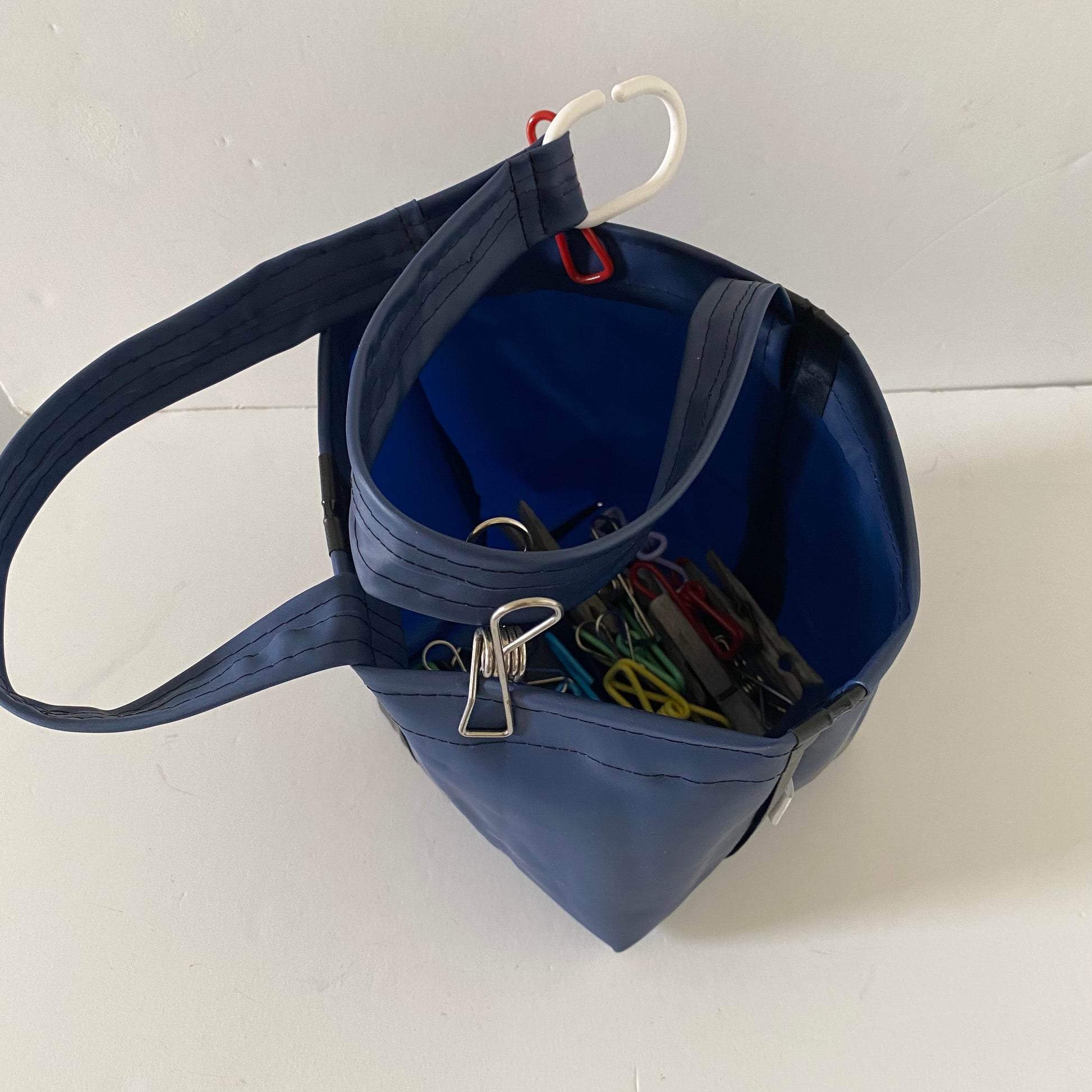 Waterproof Peg basket or Plant hanger sustainably made from upcycled plastics, the best eco peg basket that clips onto your washing line ideal gift for Mothers Day