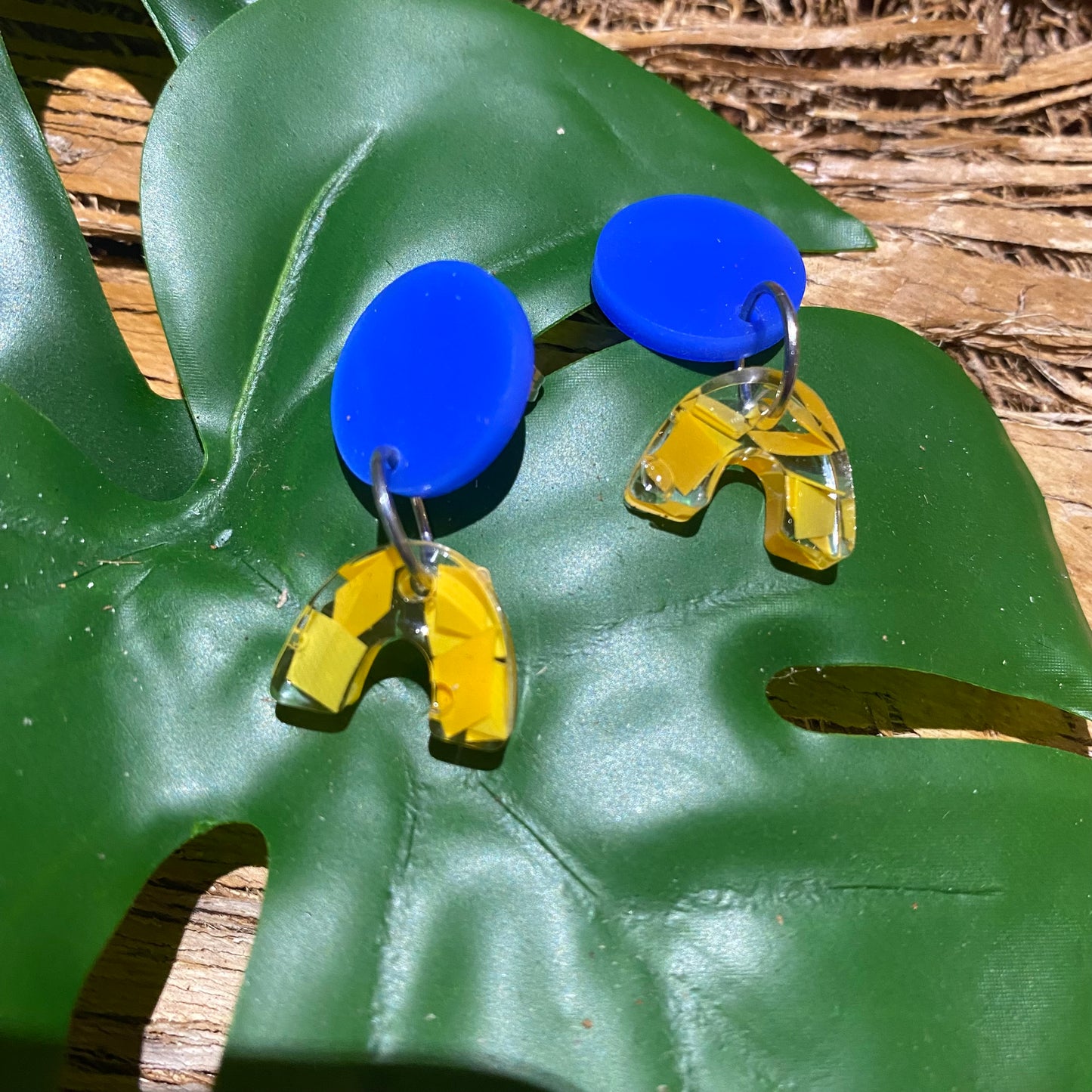 Earrings from Beach Microplastics and Plastic Waste - variety of colours