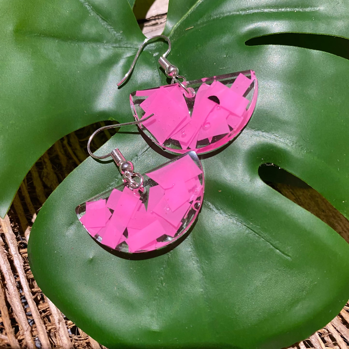 Earrings from Beach Microplastics and Plastic Waste - variety of colours