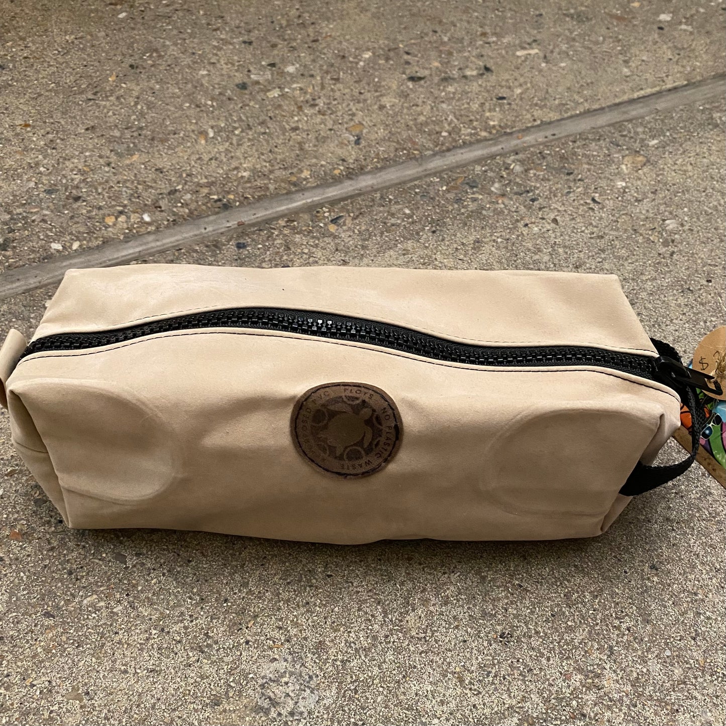 Waterproof Wash bag or Toiletry bag, sustainably made from upcycled plastics, the best eco bag for travel or organisng your bathroom