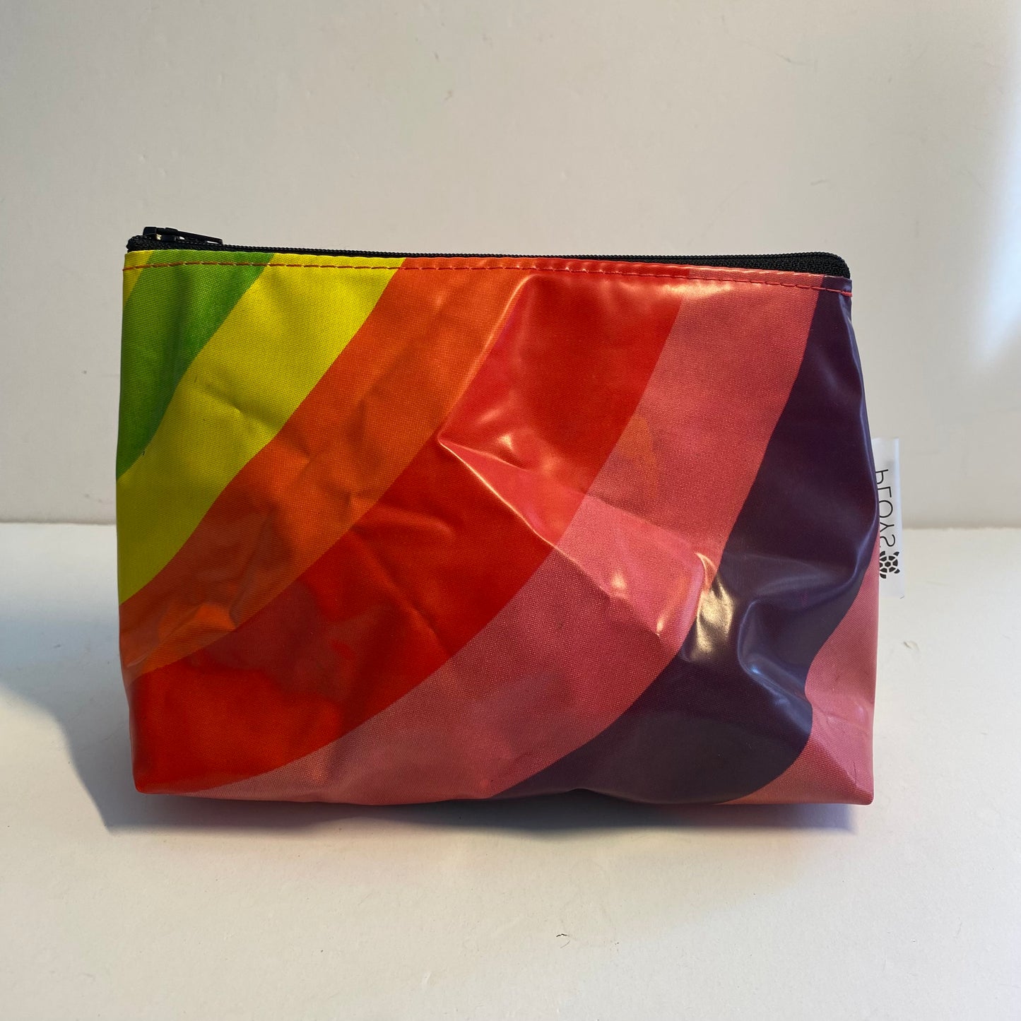 Waterproof vegan Toiletry bag, sustainably made from upcycled plastics, the best eco bag for travel and cosmetics