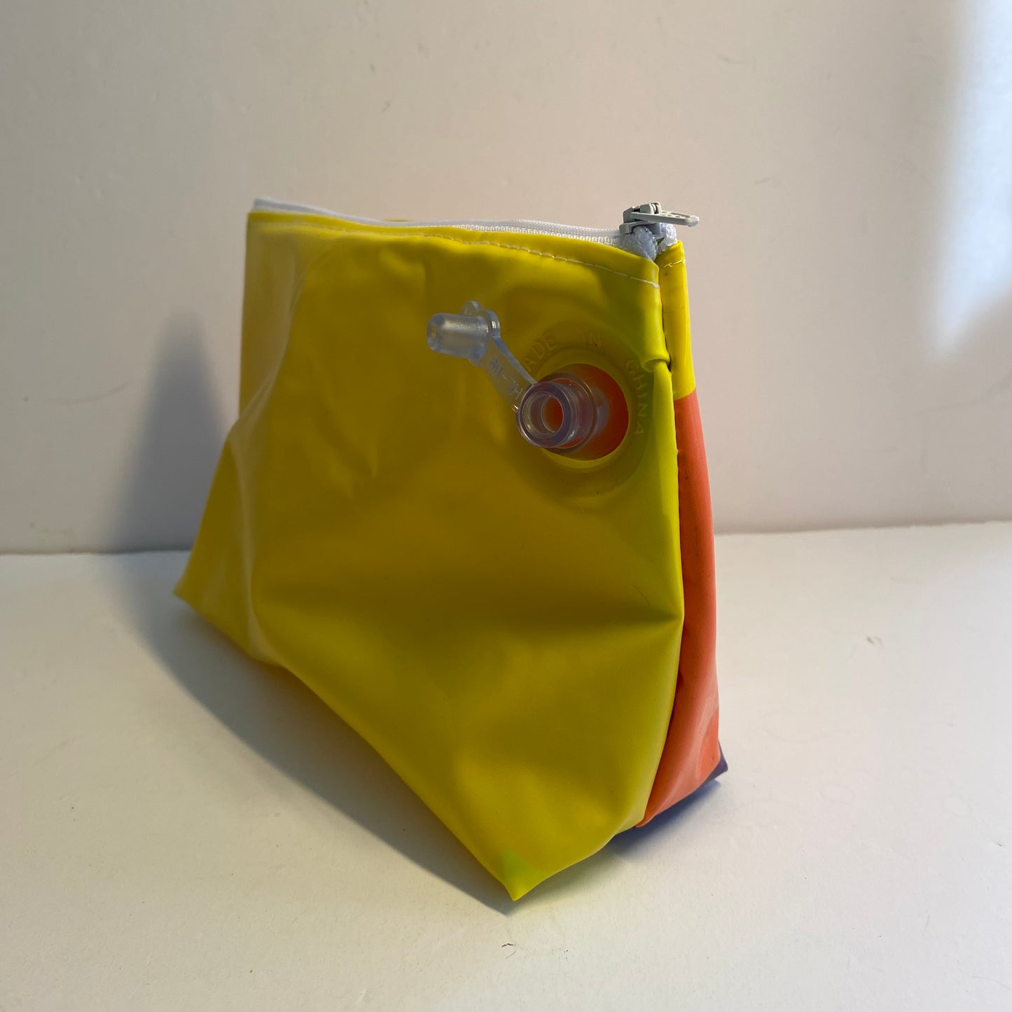 Waterproof vegan Toiletry bag, sustainably made from upcycled plastics, the best eco bag for travel and cosmetics