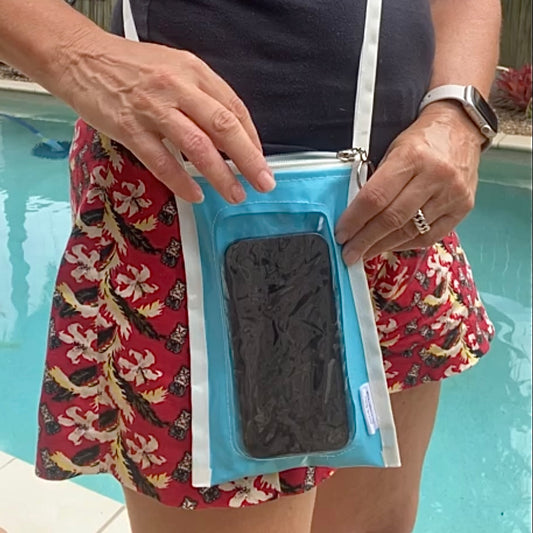 Mobile Phone Crossbody Purses  – Sustainable Phone Purse Made from Upcycled Pool Inflatables