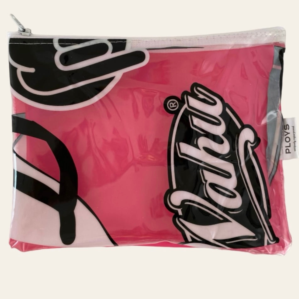 Recycled Square Purse, Zippered Pouch, Period Undies, Wet Bag - ex inflatables - variety of colours
