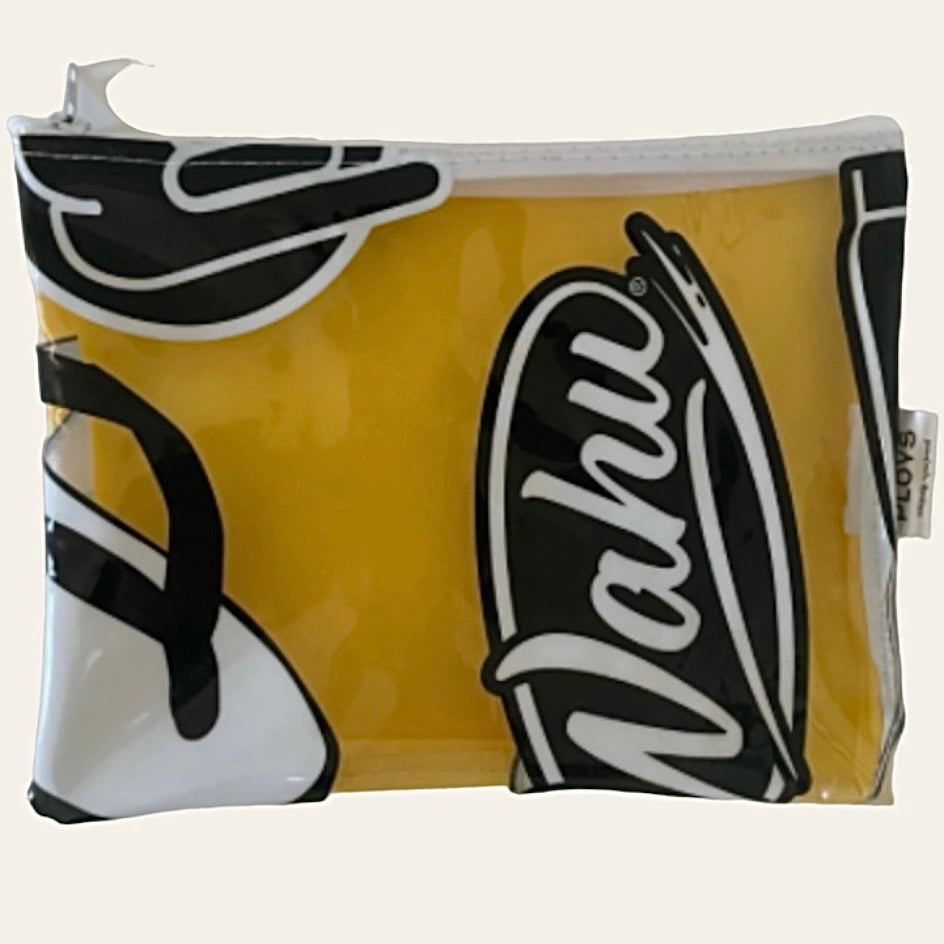 Recycled Square Purse, Zippered Pouch, Period Undies, Wet Bag - ex inflatables - variety of colours
