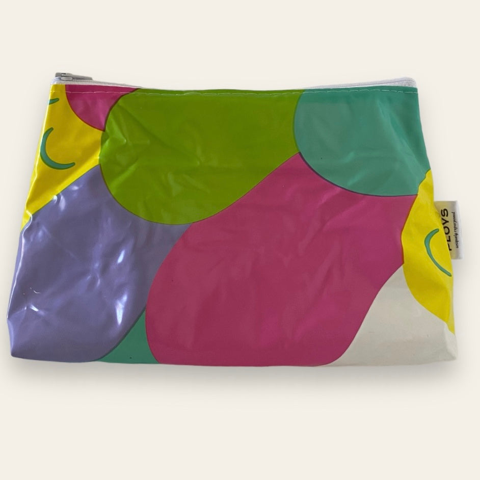 Recycled Cosmetics Purse or Utility Bag - ex pool inflatables