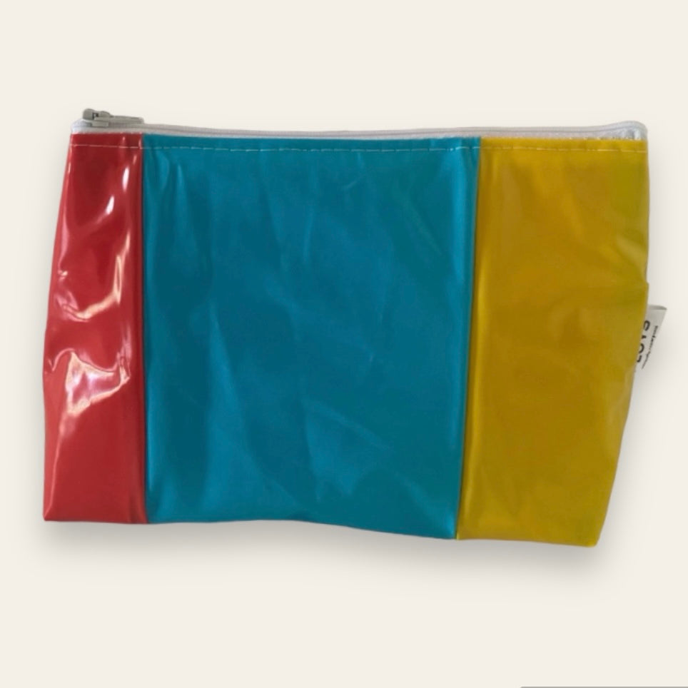 Recycled Cosmetics Purse or Utility Bag - ex pool inflatables