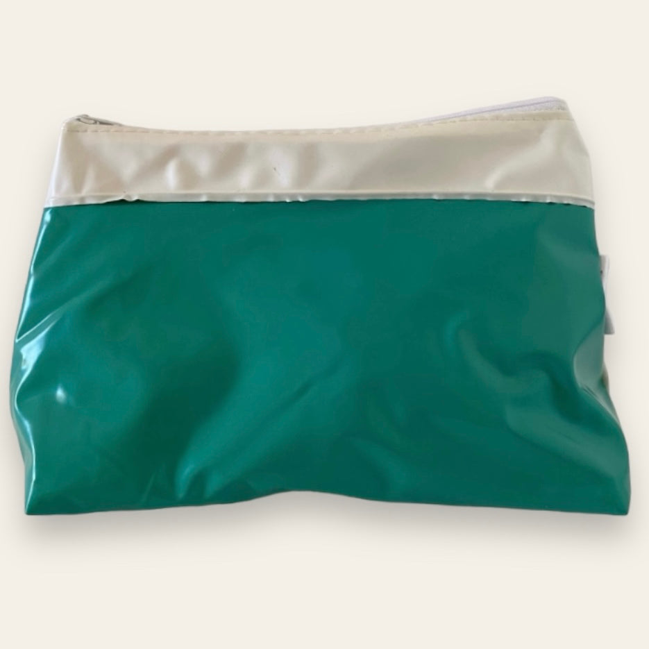 Waterproof Wash bag or Toiletry bag, sustainably made from upcycled plastics, the best eco bag for travel and cosmetics