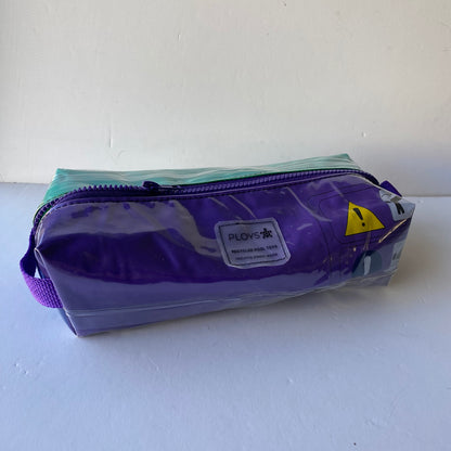 Zipper Box Pouch or Wash bag - recycled inflatables