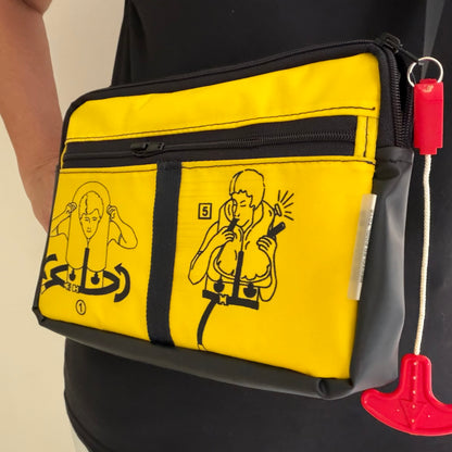 Cross Body Bag, Hand Bag - Recycled inflatables