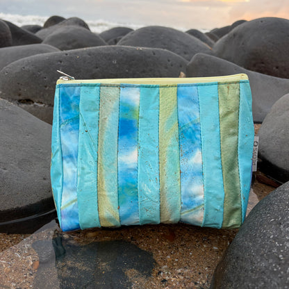 Eco-Friendly Cosmetics Purse – Sustainable Toiletry Bag Made from Upcycled Pool Inflatables | Waterproof Travel Pouch