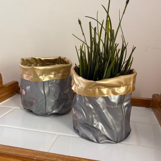 Sustainable Plant Pots & Storage Baskets – Upcycled from Pool Inflatables