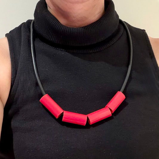 Stylish Eco Necklaces — Reimagined from Recycled Rubber & Plastic