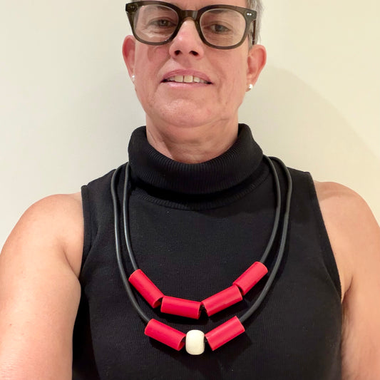 Stylish Eco Necklaces — Reimagined from Recycled Rubber & Plastic