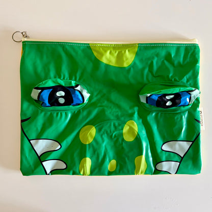 Waterproof Wet Bag made from recycled crocodile pool float reducing plastic waste 