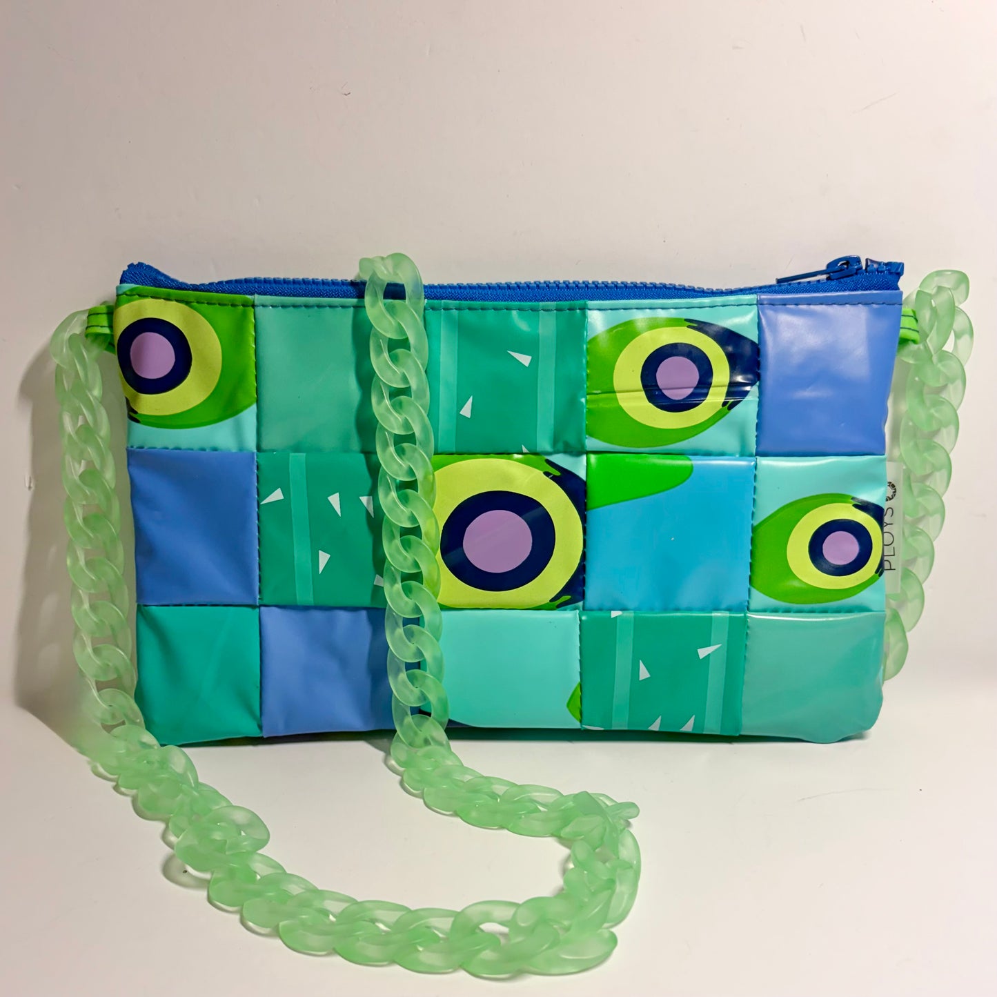Sustainable Patchwork Evening Purse Clutch Bag – Eco-Friendly Purse Made from Upcycled Pool Inflatables