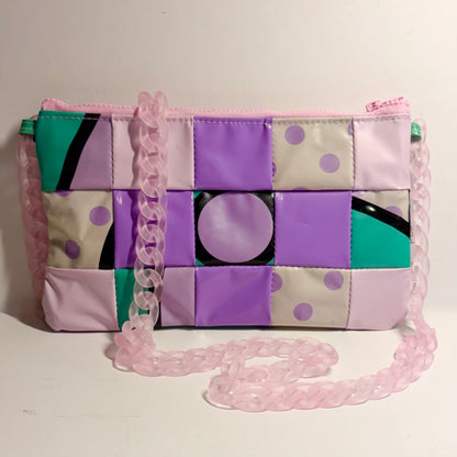 Sustainable Patchwork Evening Purse Clutch Bag – Eco-Friendly Purse Made from Upcycled Pool Inflatables