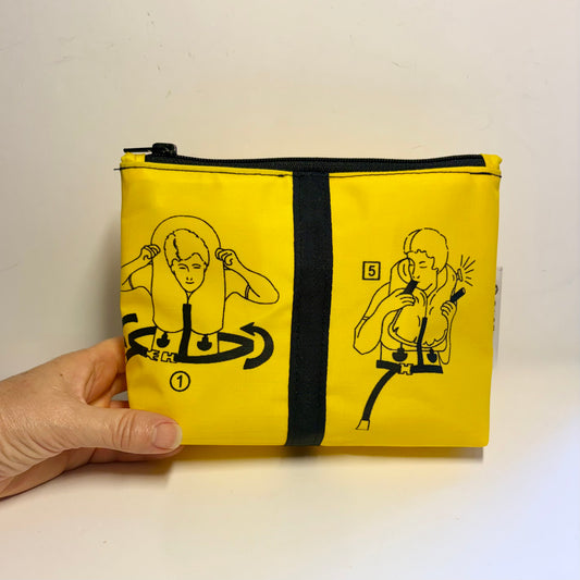 Eco-Friendly Cosmetics Purse – Sustainable Toiletry Bag Made from Upcycled Pool Inflatables | Waterproof Travel Pouch