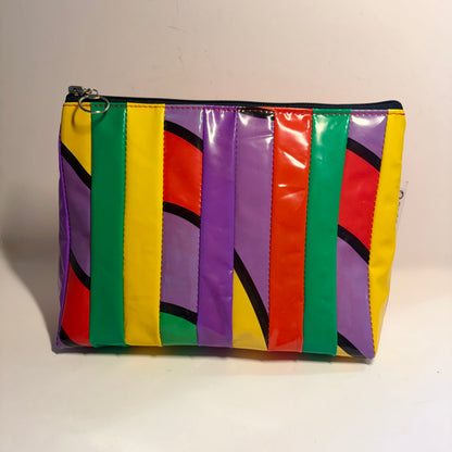 Eco-Friendly Cosmetics Purse – Sustainable Toiletry Bag Made from Upcycled Pool Inflatables | Waterproof Travel Pouch