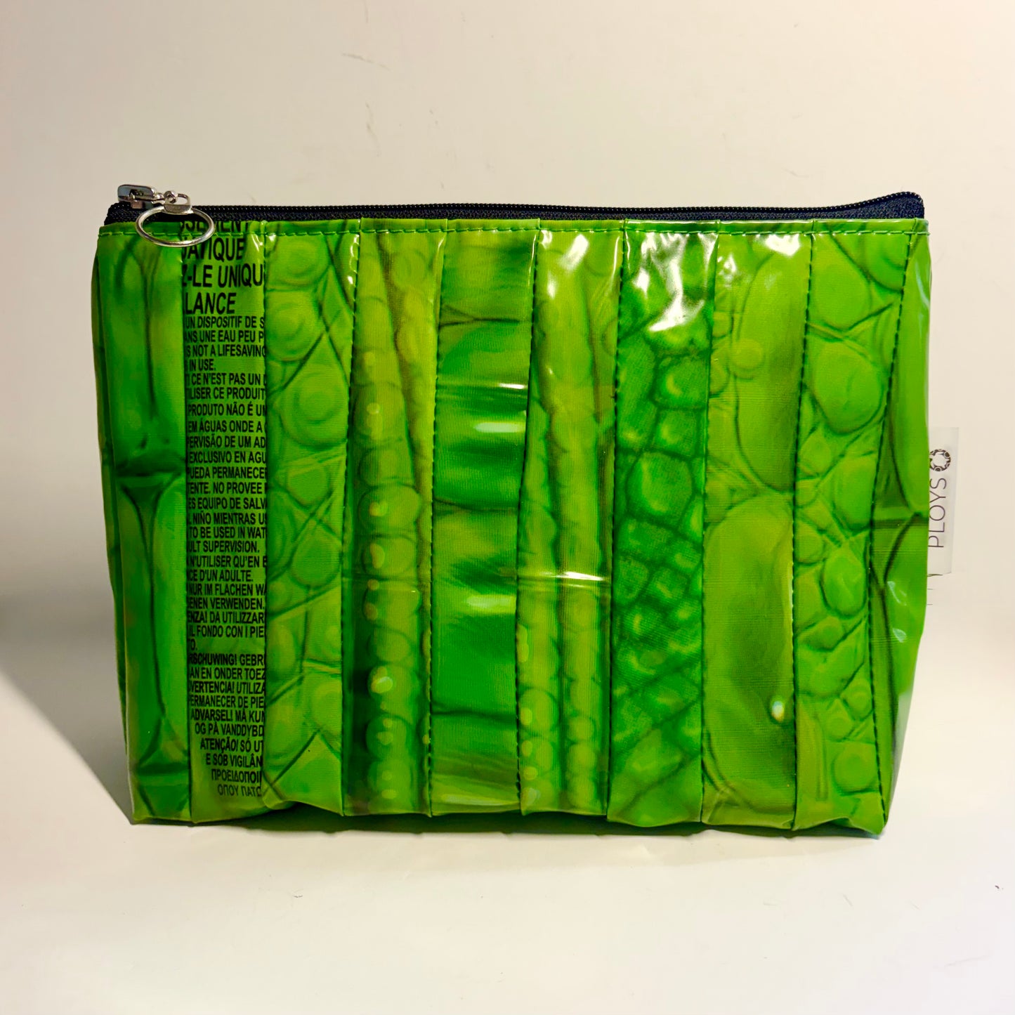 Eco-Friendly Cosmetics Purse – Sustainable Toiletry Bag Made from Upcycled Pool Inflatables | Waterproof Travel Pouch