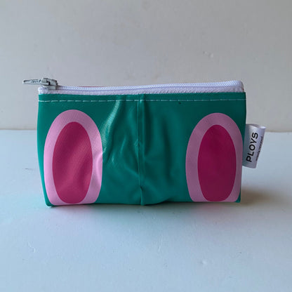 Mini Cosmetics or Coin Purse - recycled inflatables - variety of colours