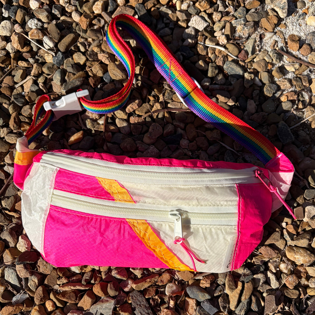 Sustainable Bum Bags - Handmade from Recycled Inflatables, Lifevests and Parachutes