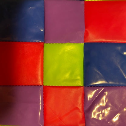 Patchwork PVC Appliqué Purses, Evening Purse, Clutch bag - recycled inflatables