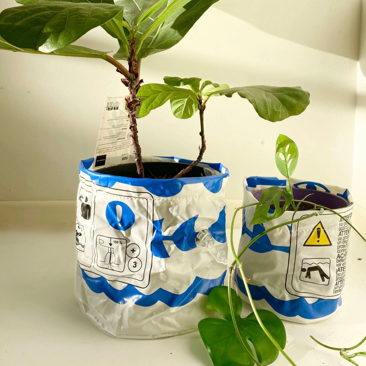 Sustainable Plant Pots & Storage Baskets – Upcycled from Pool Inflatables